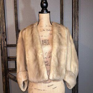 Vintage Mink Stole with Cuffs